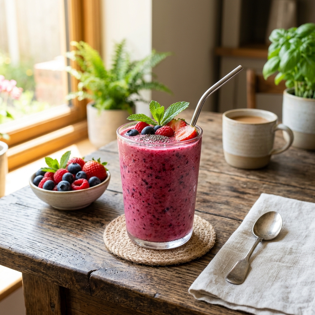 Kefirli Orman Meyveli Smoothie